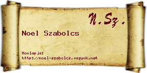 Noel Szabolcs névjegykártya